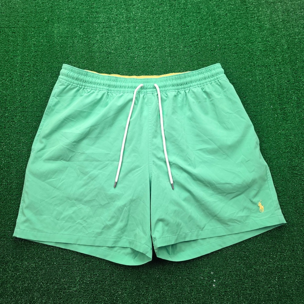 Polo Ralph Lauren Traveler Swim Trunks Mens 2XL Mint Green Board Shorts Mesh